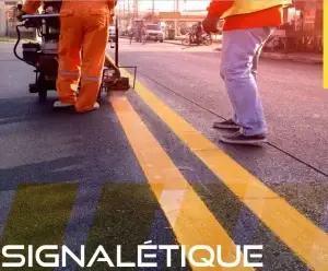 Signalétique, traçage route